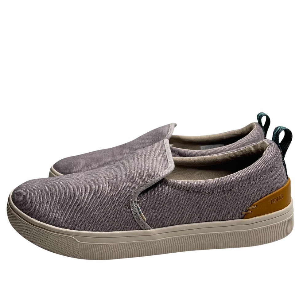 TOMS Men's Trvl Lite 2.0 Slip on Sneaker 10 US, Drizzle Grey Canvas